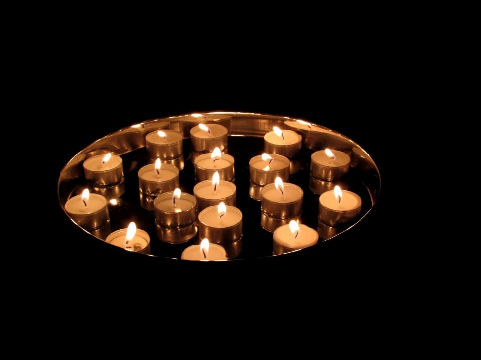 gray tealight candles preview