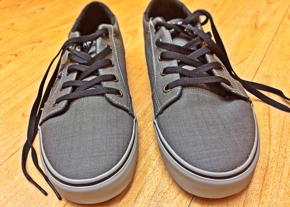 gray suede low top sneakers preview