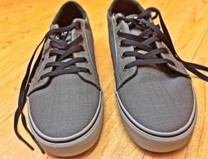 gray suede low top sneakers thumbnail
