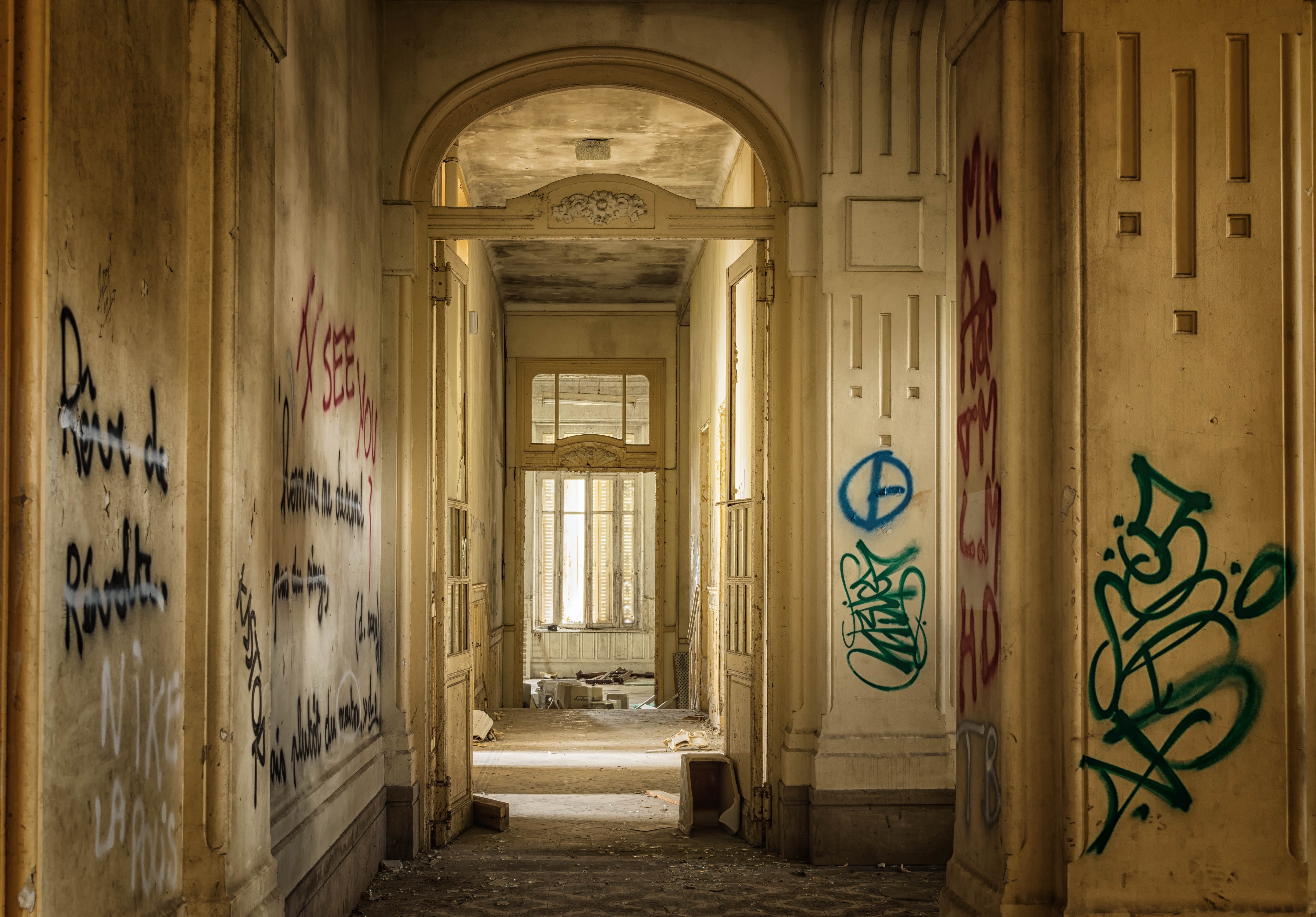 Lost Places, Pforphoto, Hotel, Leave, door, architecture