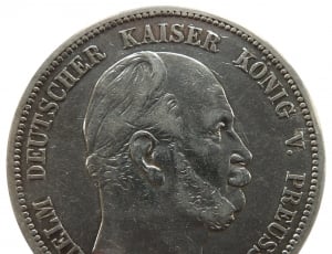Mark, Currency, Prussia, Coin, Wilhelm, finance, coin thumbnail