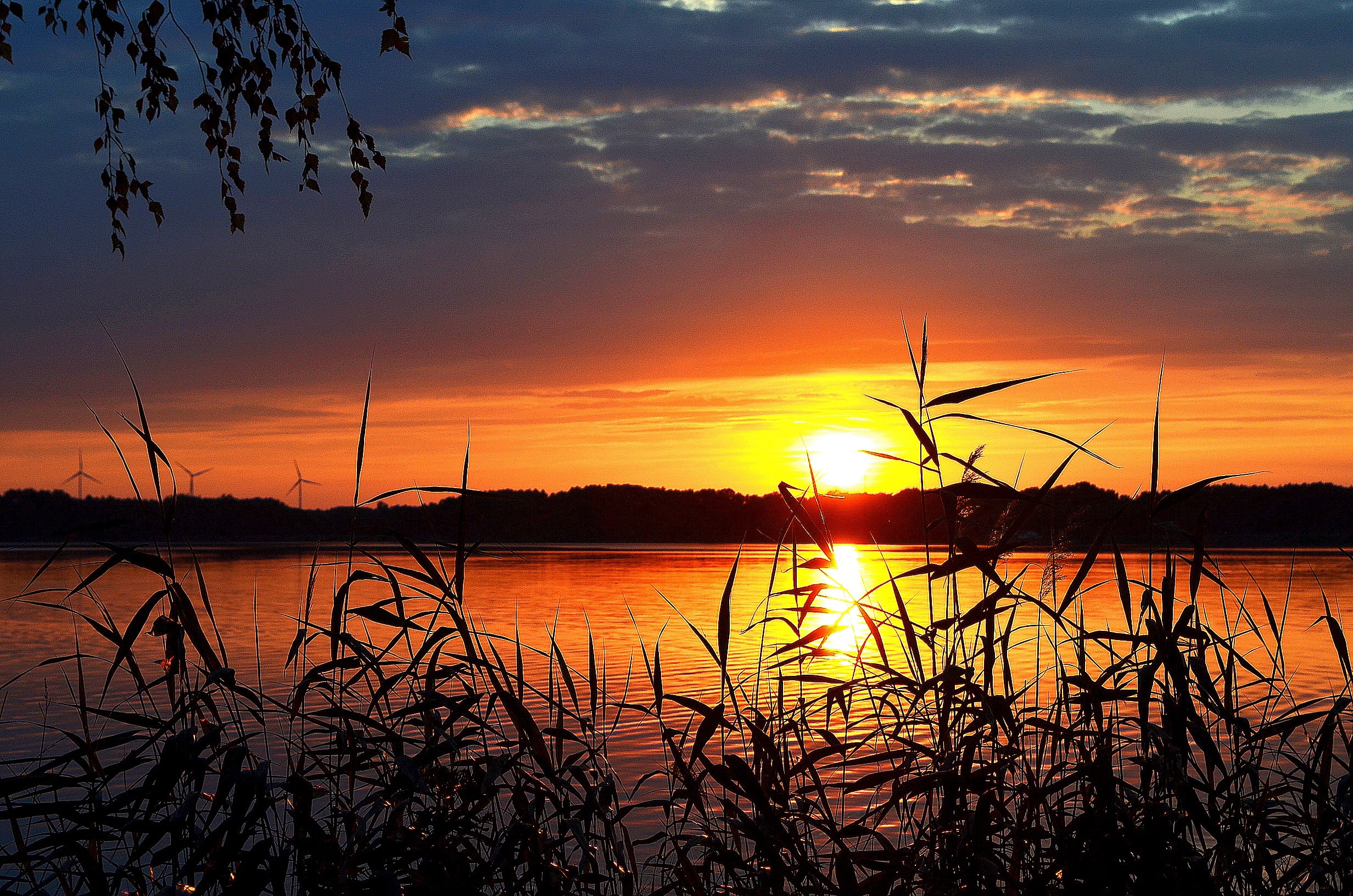 Abendstimmung, Sunset, Nature, Lake, sunset, reflection