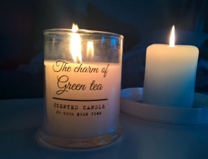 the charm of green tea candle holder thumbnail