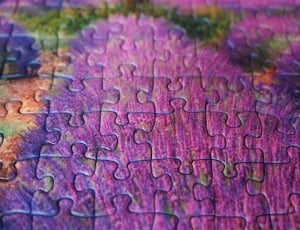 purple jigsaw puzzle thumbnail