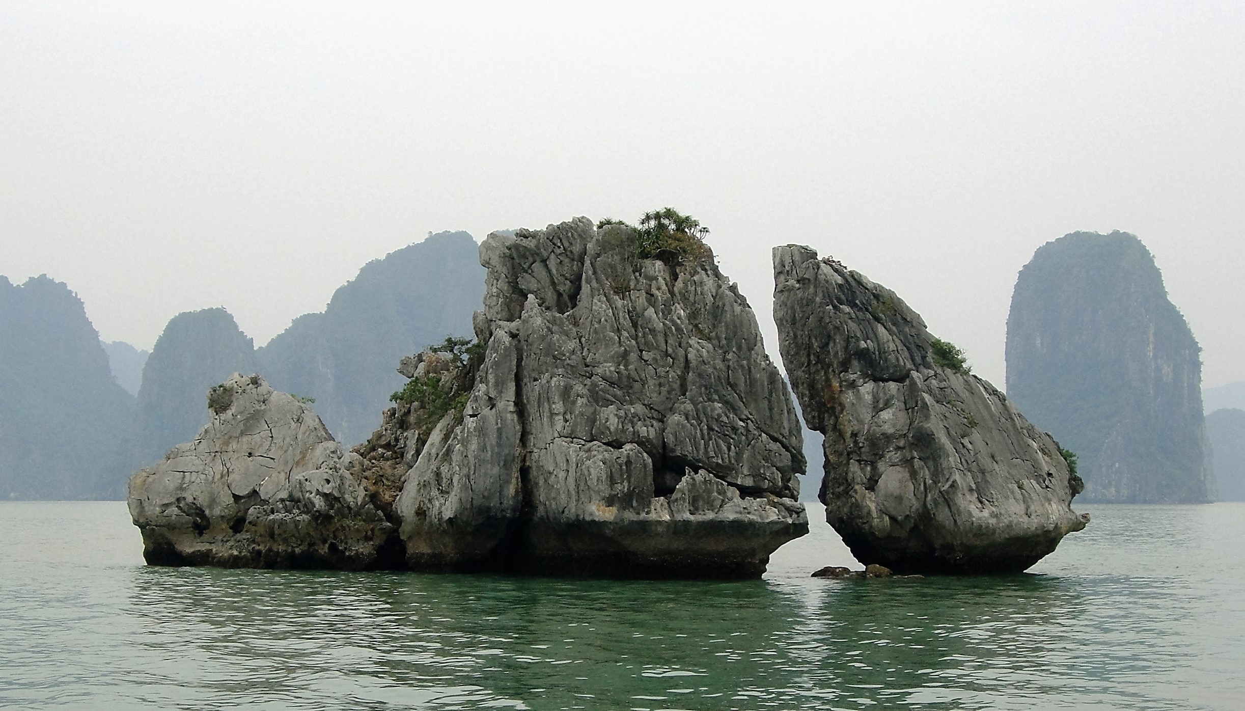 Rock, Halong Bay, Water, Viet Nam, rock - object, sea
