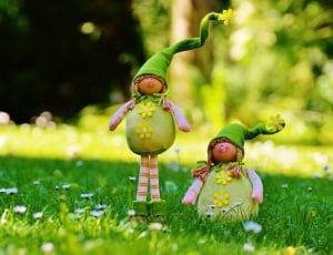 Funny, Spring Imp, Imp, Dwarf, Cute, grass, fruit thumbnail