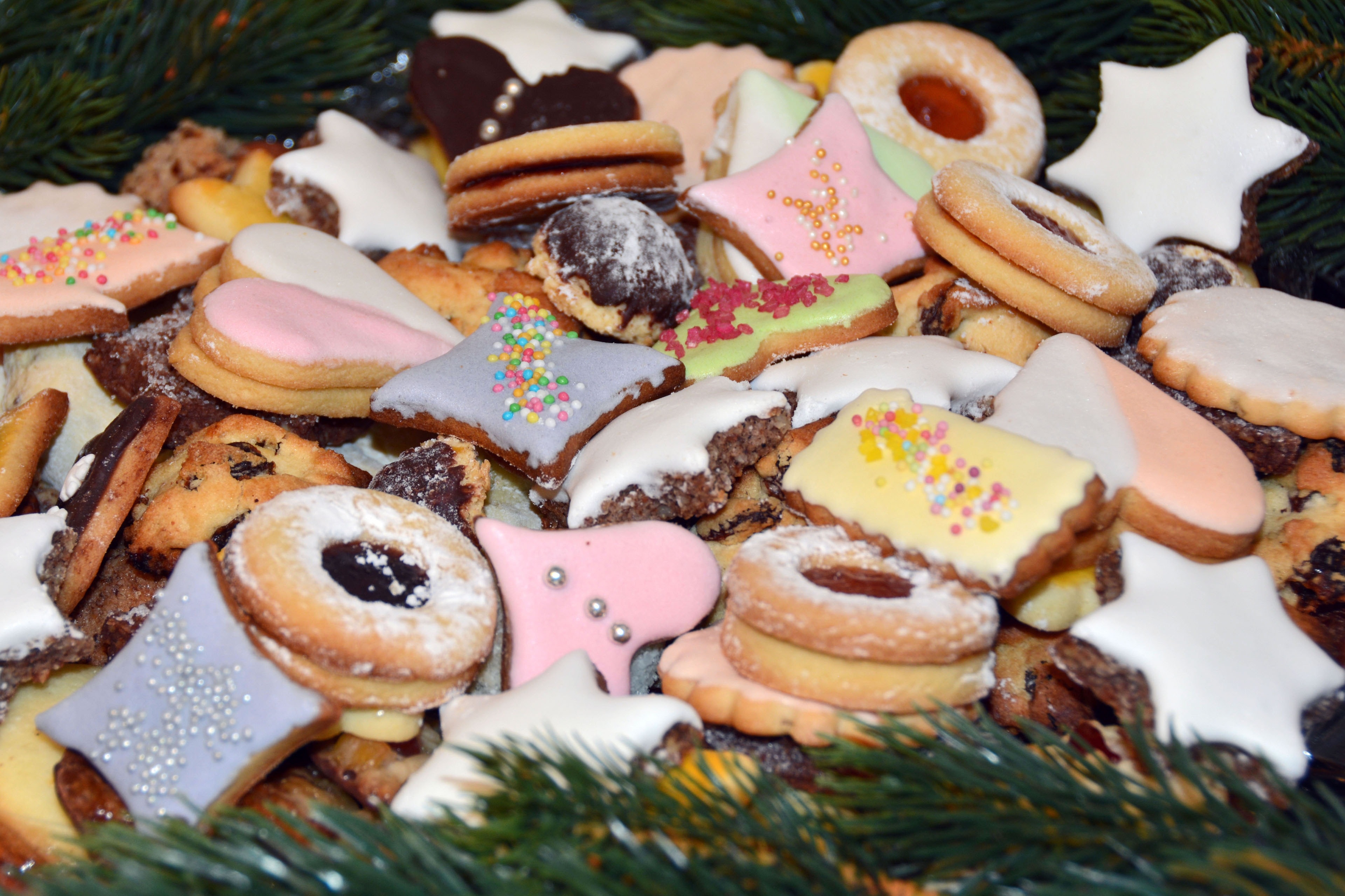 Christmas Biscuits, Christmas Cookies, no people, variation