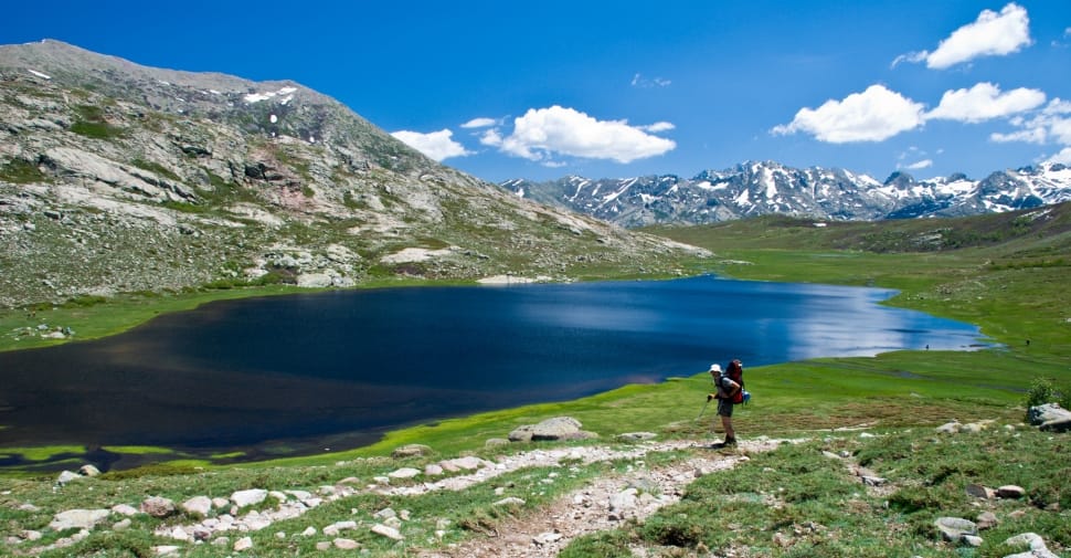 Hiking, Lake, Mountain, mountain, lake preview
