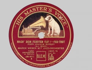 Shellac Disc, Record, Plate Label, 78Rpm, single object, close-up thumbnail