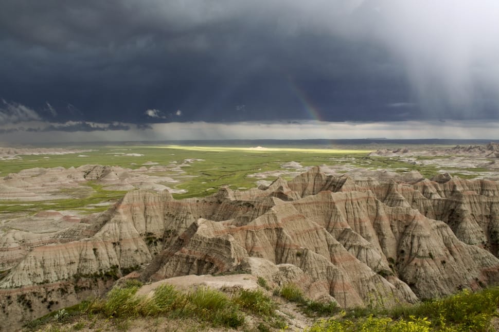 Rainbow During a Badlands Storm preview
