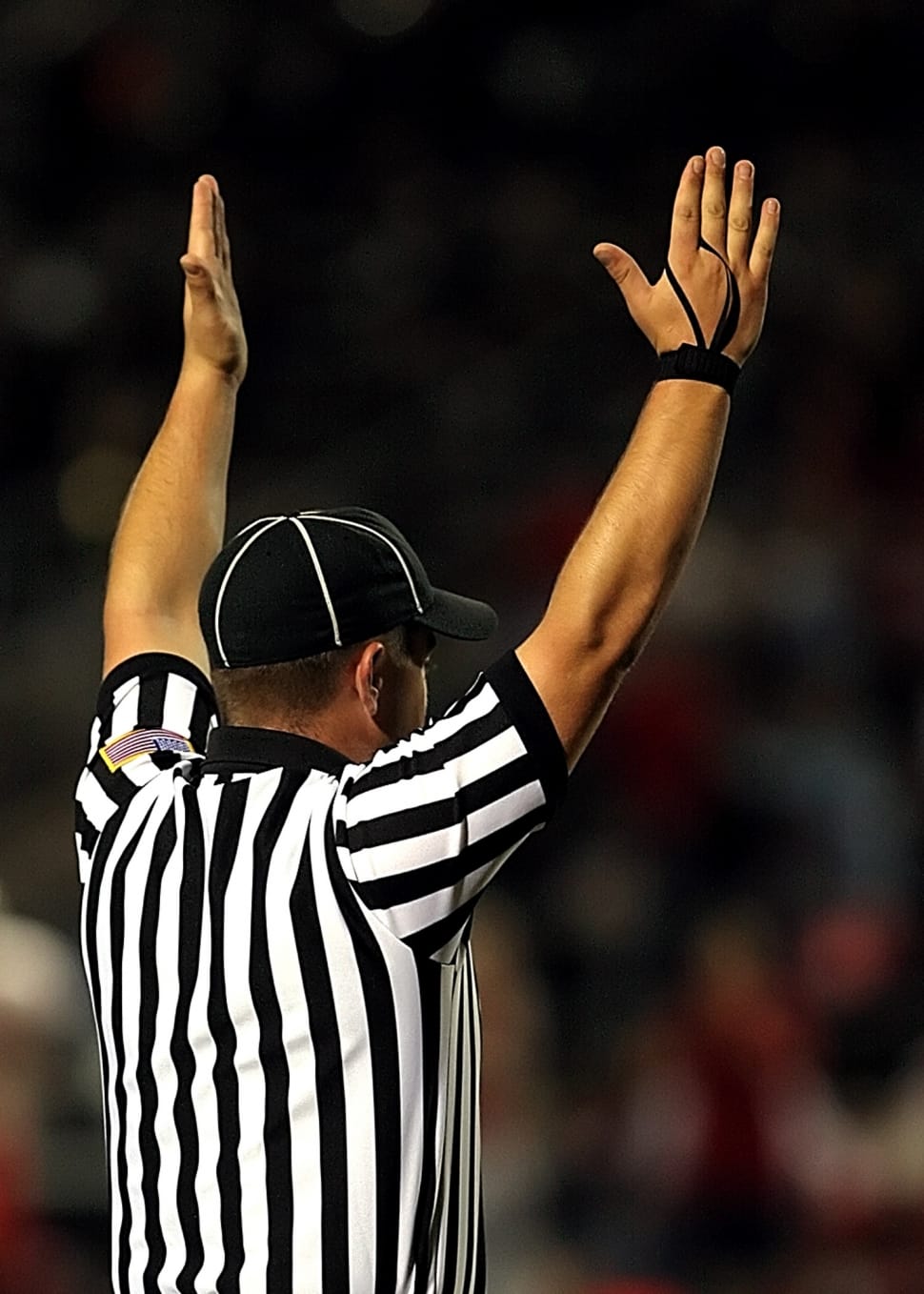 referee raising his hands preview