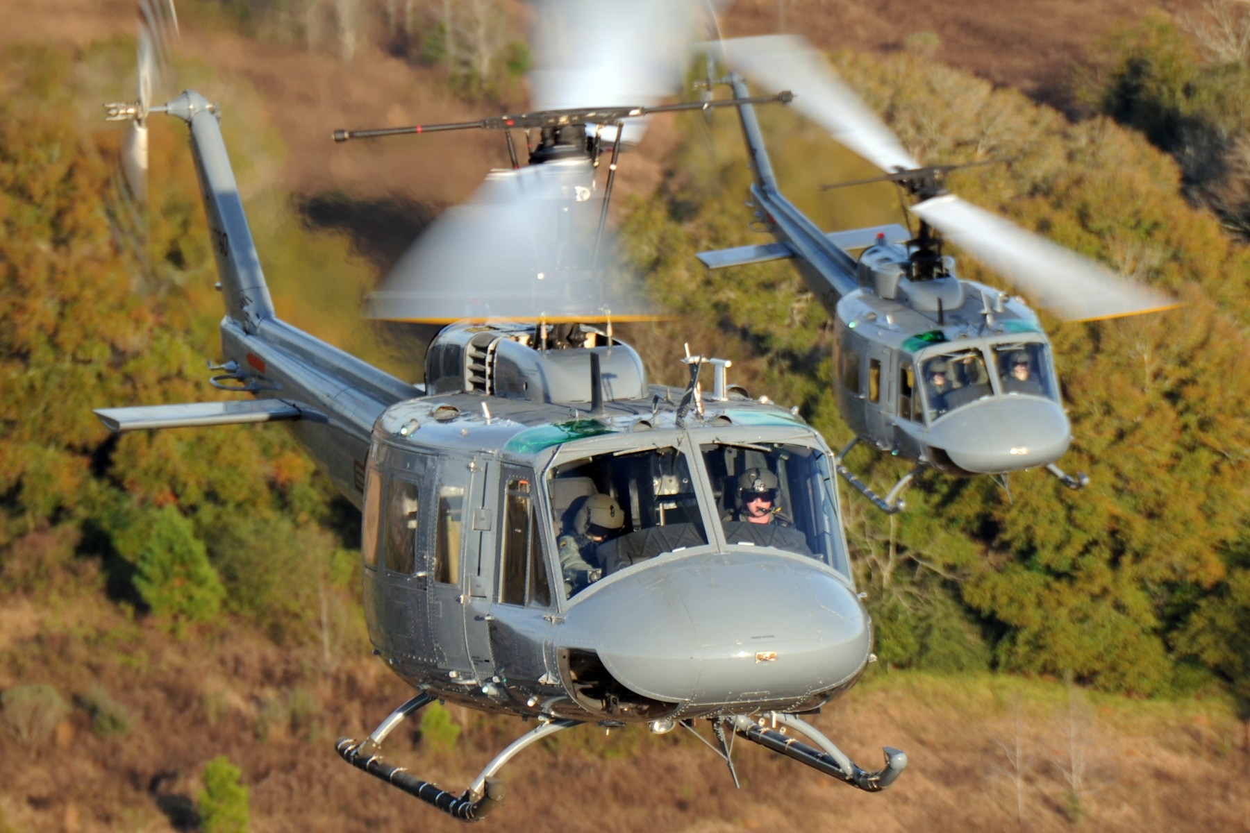 Sky, Aircraft, Uh-1, Helicopters, machinery, transportation