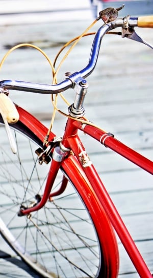 red city bike during daytime thumbnail