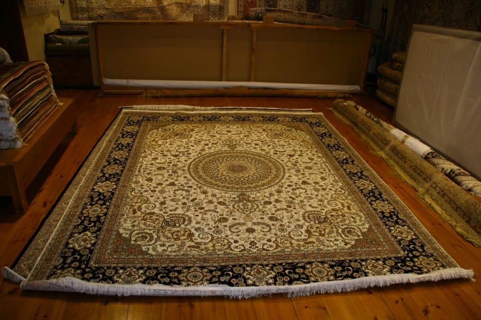 white brown and black persian area rug preview