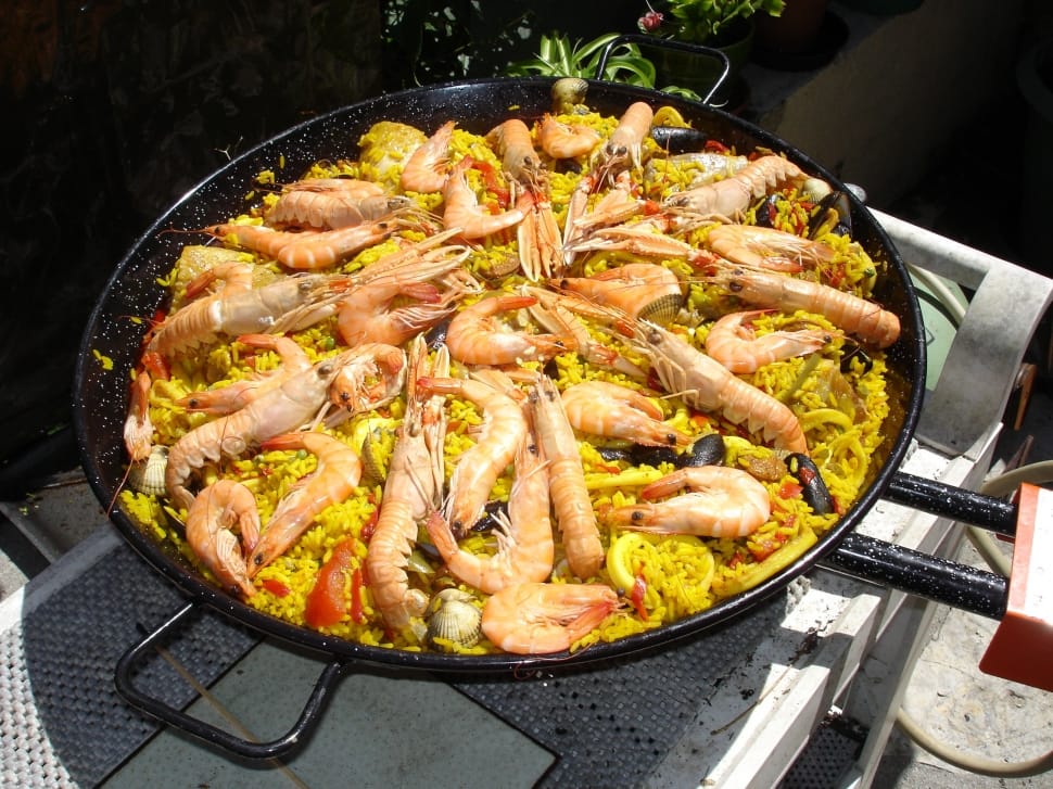 Plat Typique, Cuisine, Paella, Espagnol, food and drink, cast iron preview