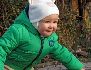 toddler's green bubble hoodie jacket thumbnail