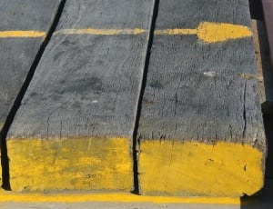 Timber, Jetty, Wood, Yellow, Plank, yellow, paint thumbnail