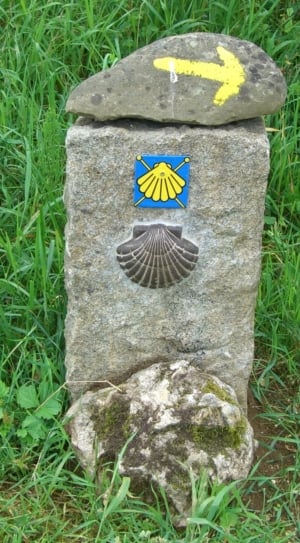 gray stone shell embossed outdoor signage thumbnail