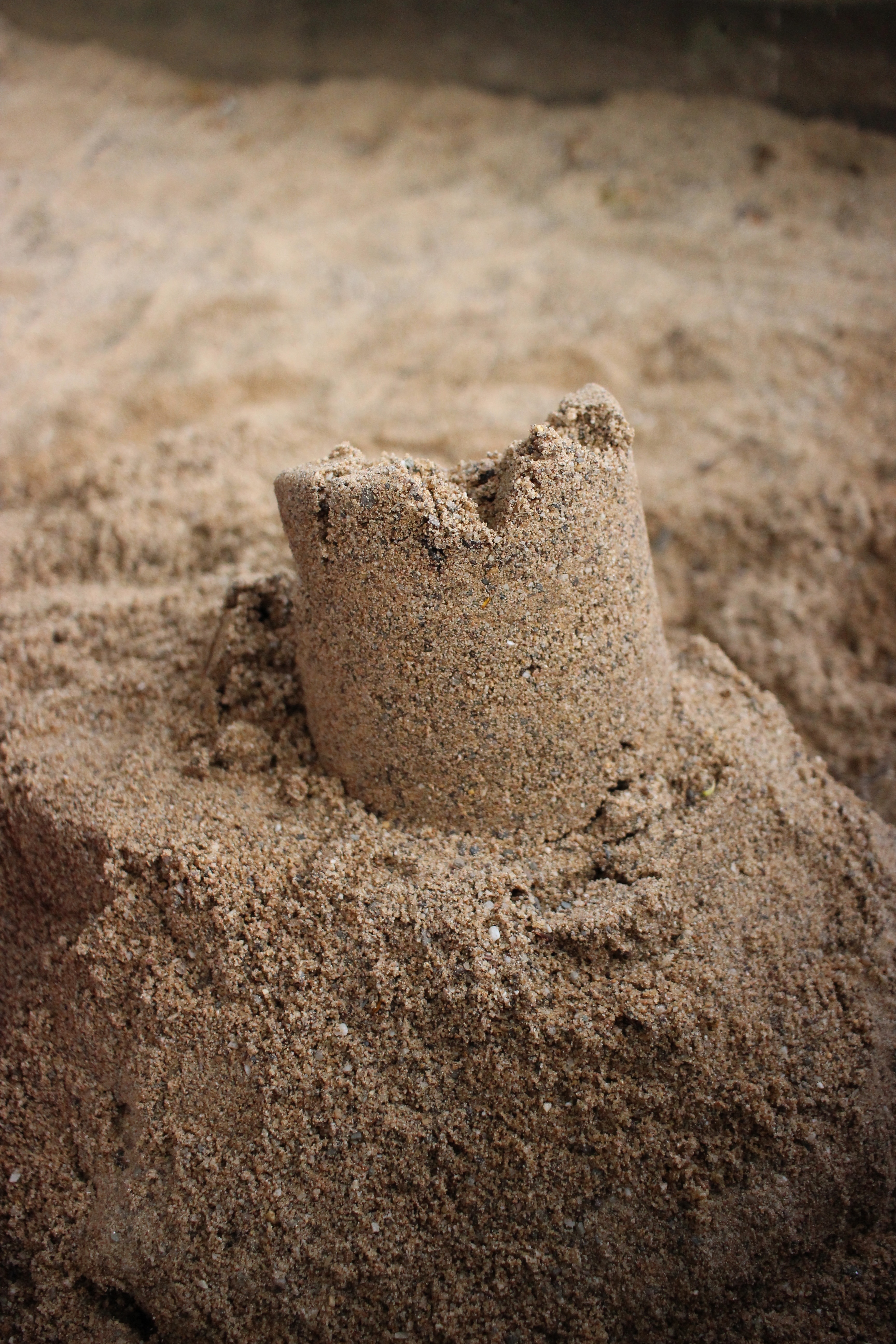 gray sand cylinder form