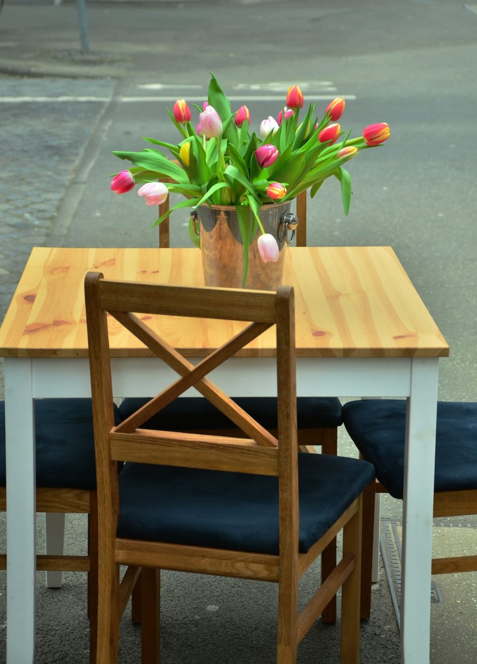 brown wooden table and chair set preview