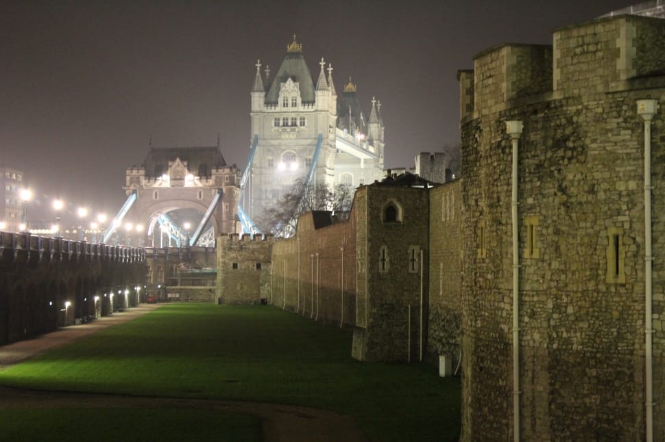 Torre, London, Tower Bridge, Middle Ages, night, architecture preview