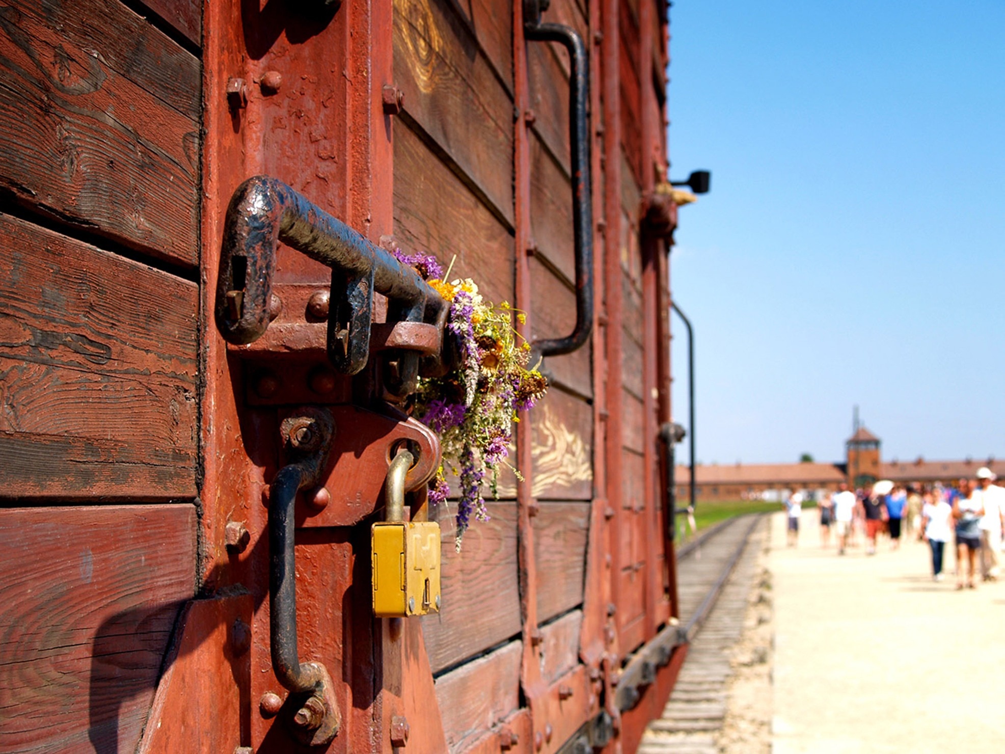 brown wooden framed wall with padlock at daytime