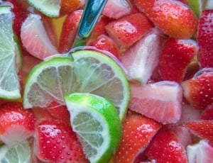 strawberry fruit and lemon thumbnail