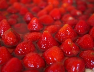 close up view image of strawberries fruits thumbnail