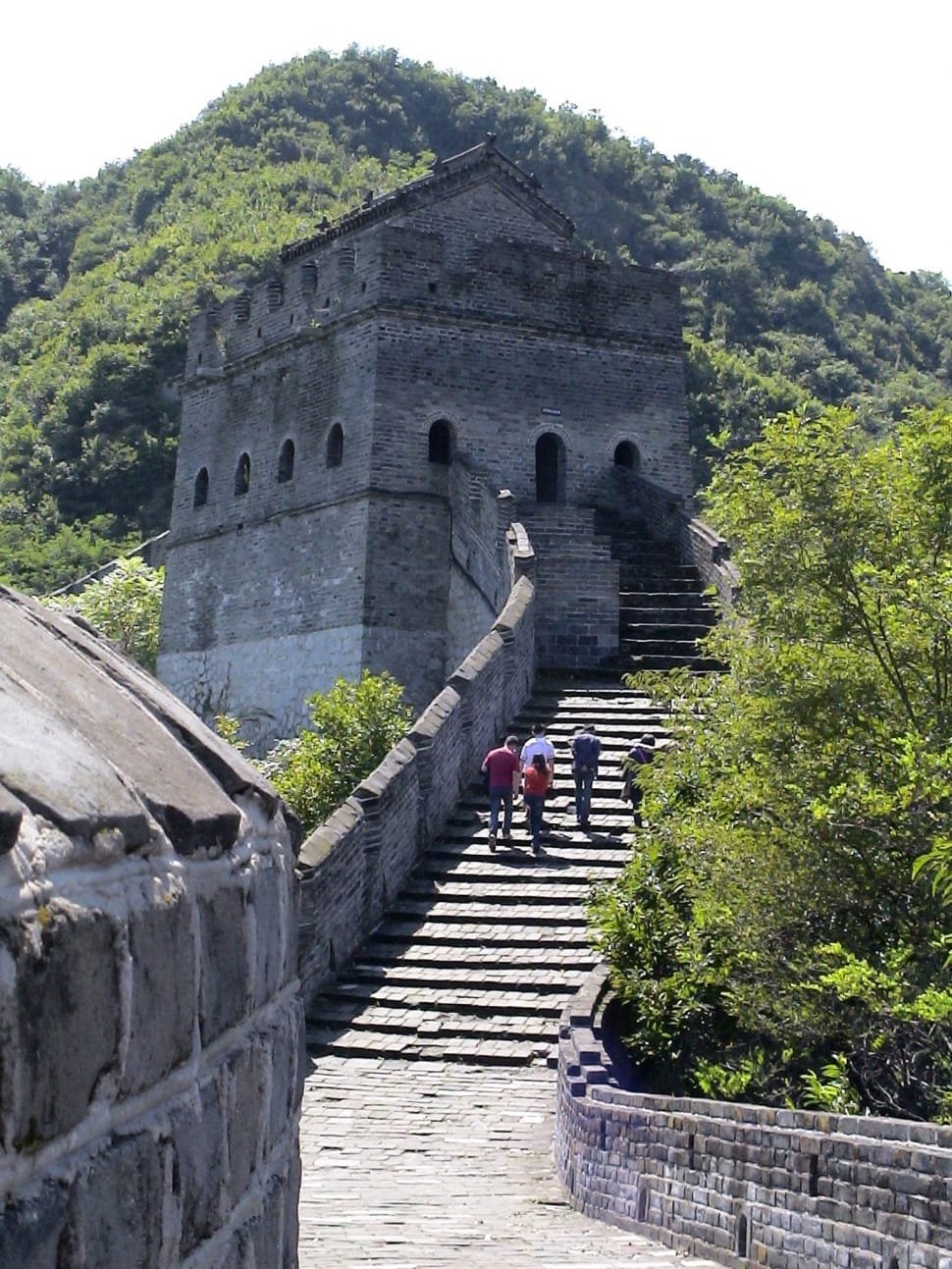 group of person walking on great wall of china preview