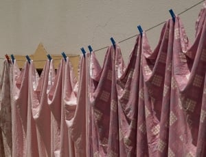 pink and white curtain thumbnail