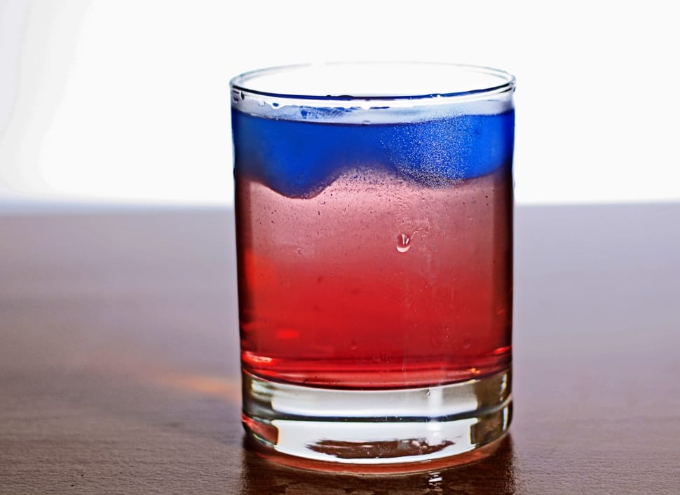 Blue, Drink, Color, Alcohol, Red, Ice, drink, drinking glass preview