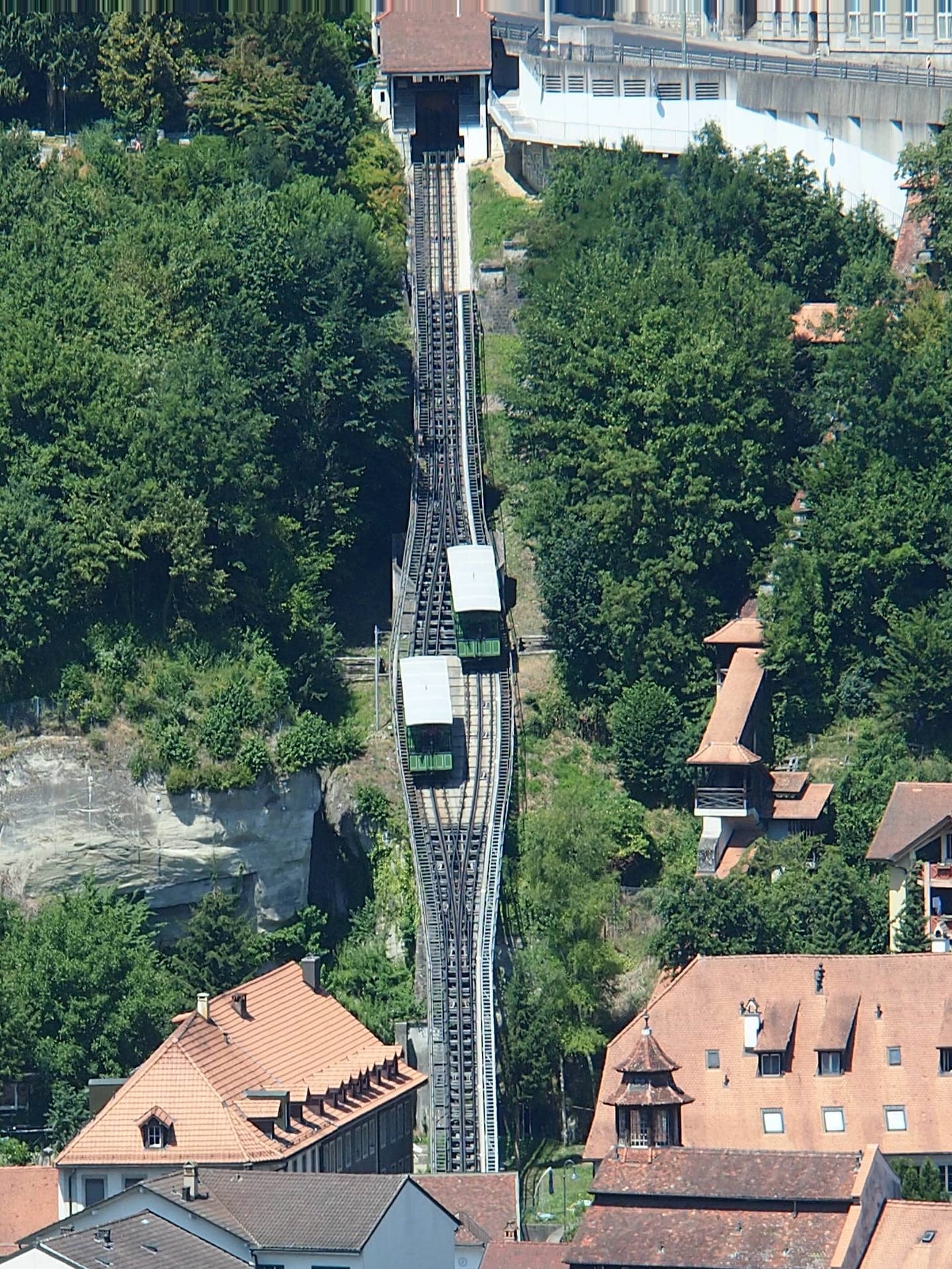 black steel train rails