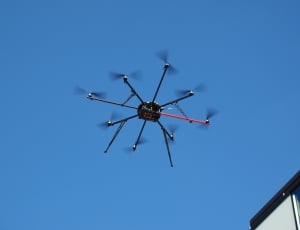 black and red multi propeller copter thumbnail