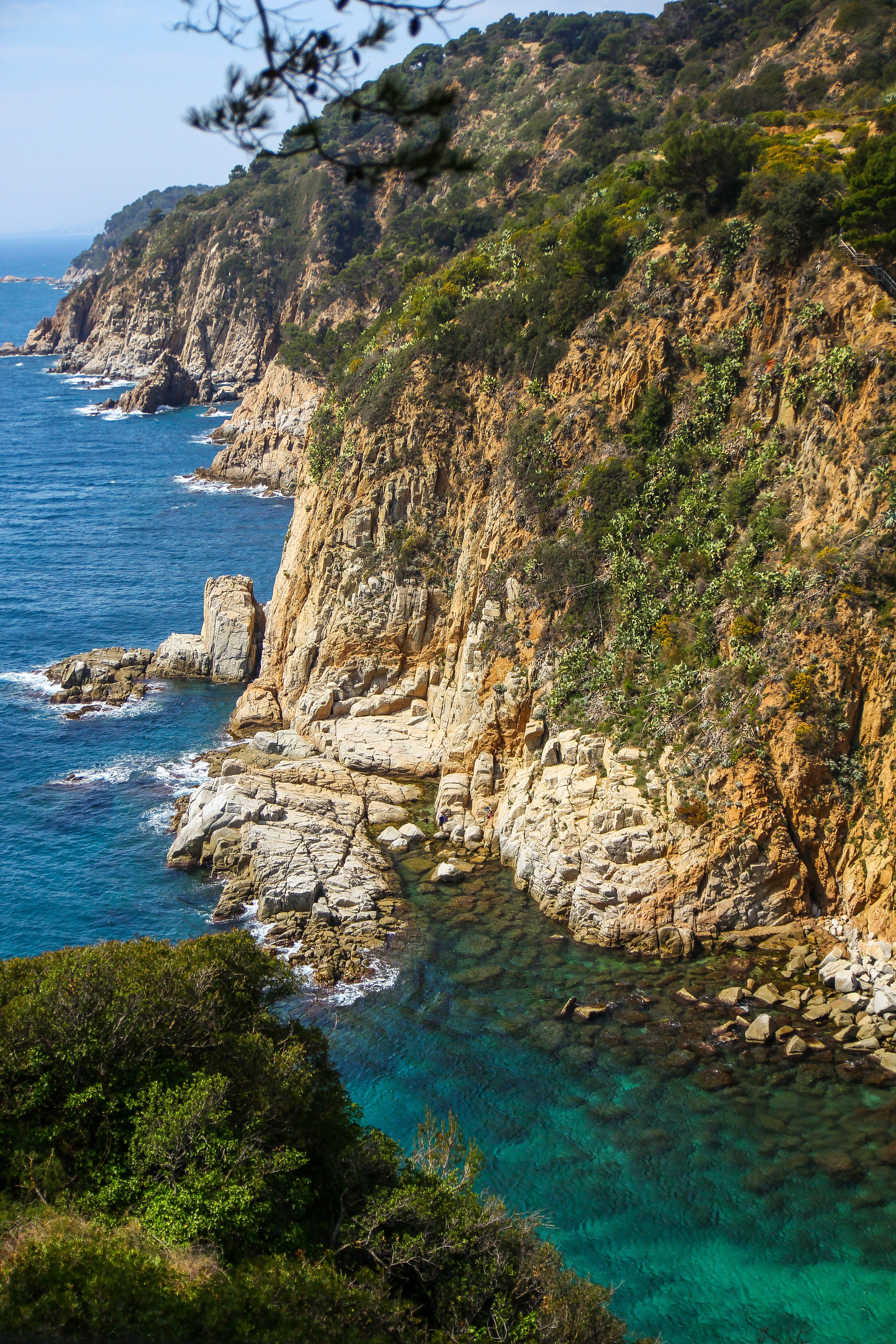 Spain, Catalonia, Cliff, Costa Brava, sea, rock - object