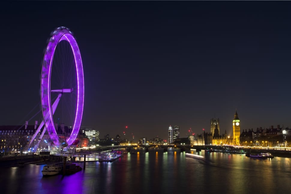 london eye at nighttime preview