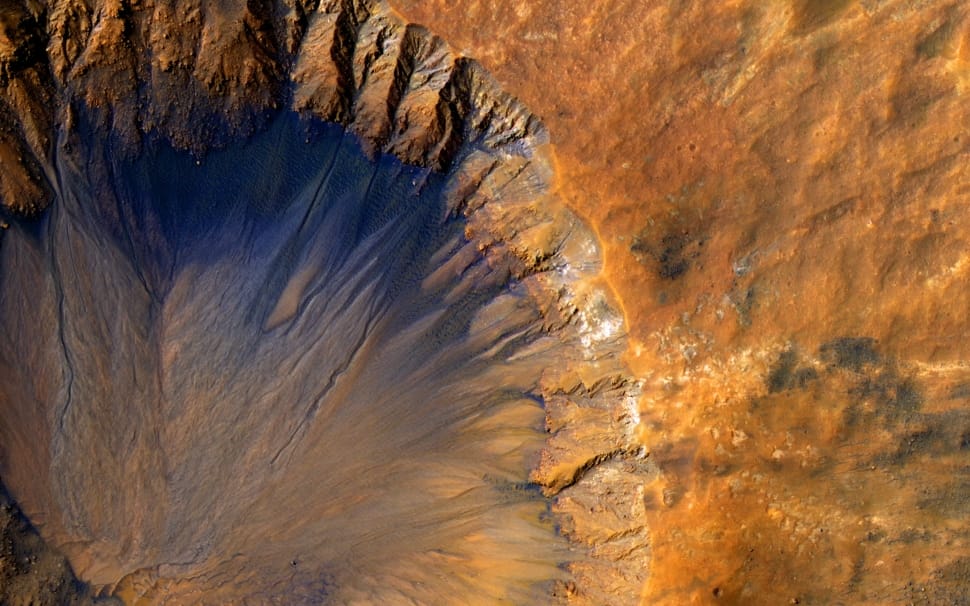 aerial view of crater preview