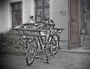 Old Bike, Bike, Wheel, Shopping Cart, outdoors, bicycle thumbnail