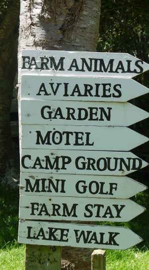 farm animals print white wooden signage thumbnail