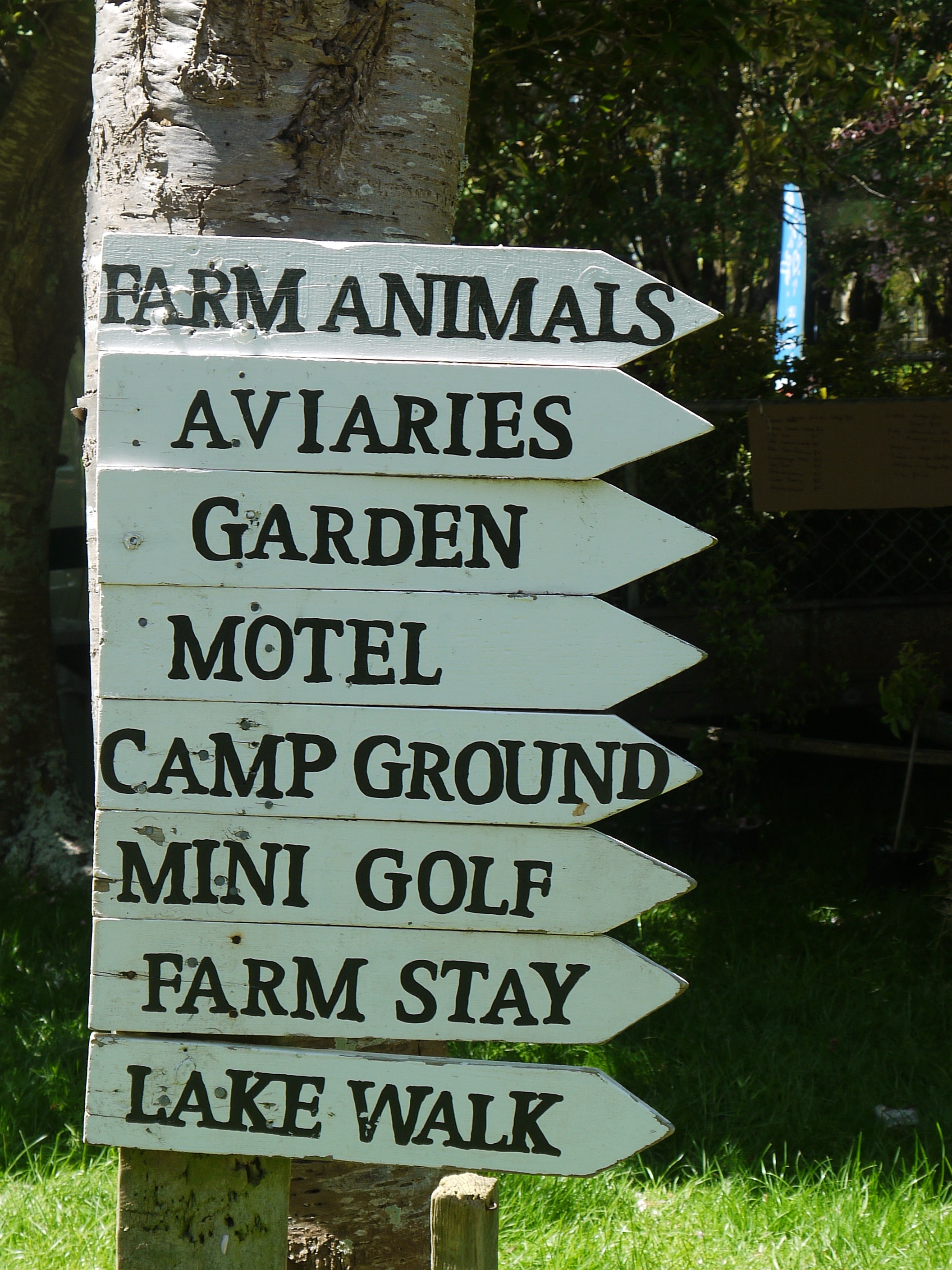 farm animals print white wooden signage