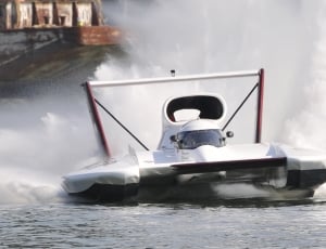 white speed boat thumbnail