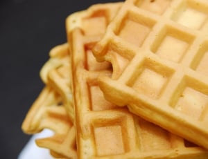 close up photo of waffle pancakes thumbnail