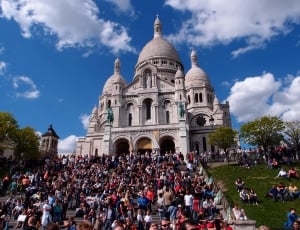 Paris, Chakra Kweeo, Montmartre, large group of people, architecture thumbnail