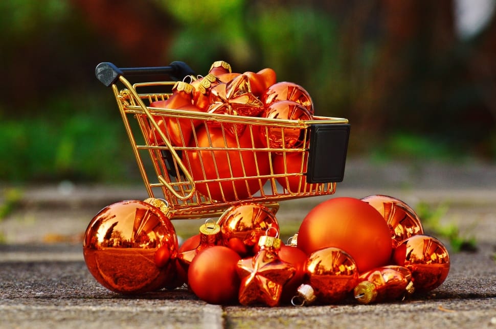 Shopping Cart, Christmas Shopping, food and drink, fruit preview