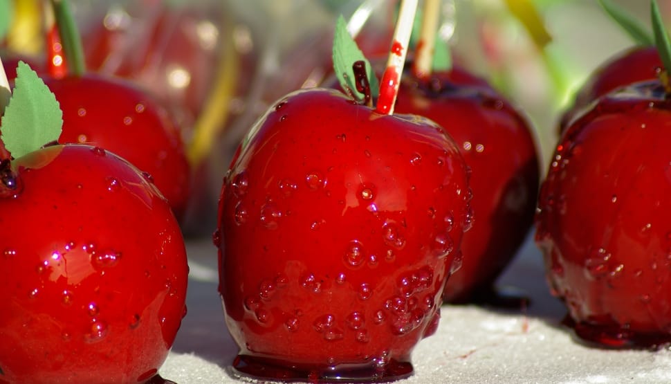 shallow focus photography of  red cherries preview