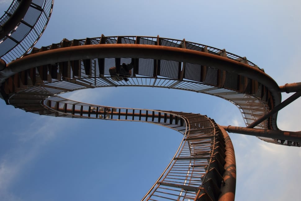 brown and grey roller coaster preview