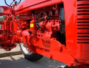 Motor, Retro, Power, Engine, Red Tractor, red, transportation thumbnail
