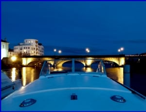 Athlone, Bridge, Ireland, Boot, Shannon, illuminated, night thumbnail