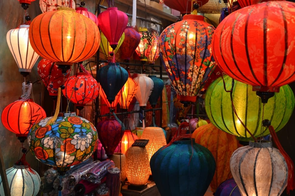 Color, Lampion, Light, Candle, Hell, Red, large group of objects, lantern preview