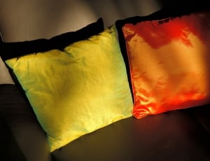 Pillow, Sofa, Red, Seat Cushions, Green, night, multi colored thumbnail