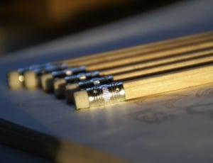 6 beige wooden pencil thumbnail